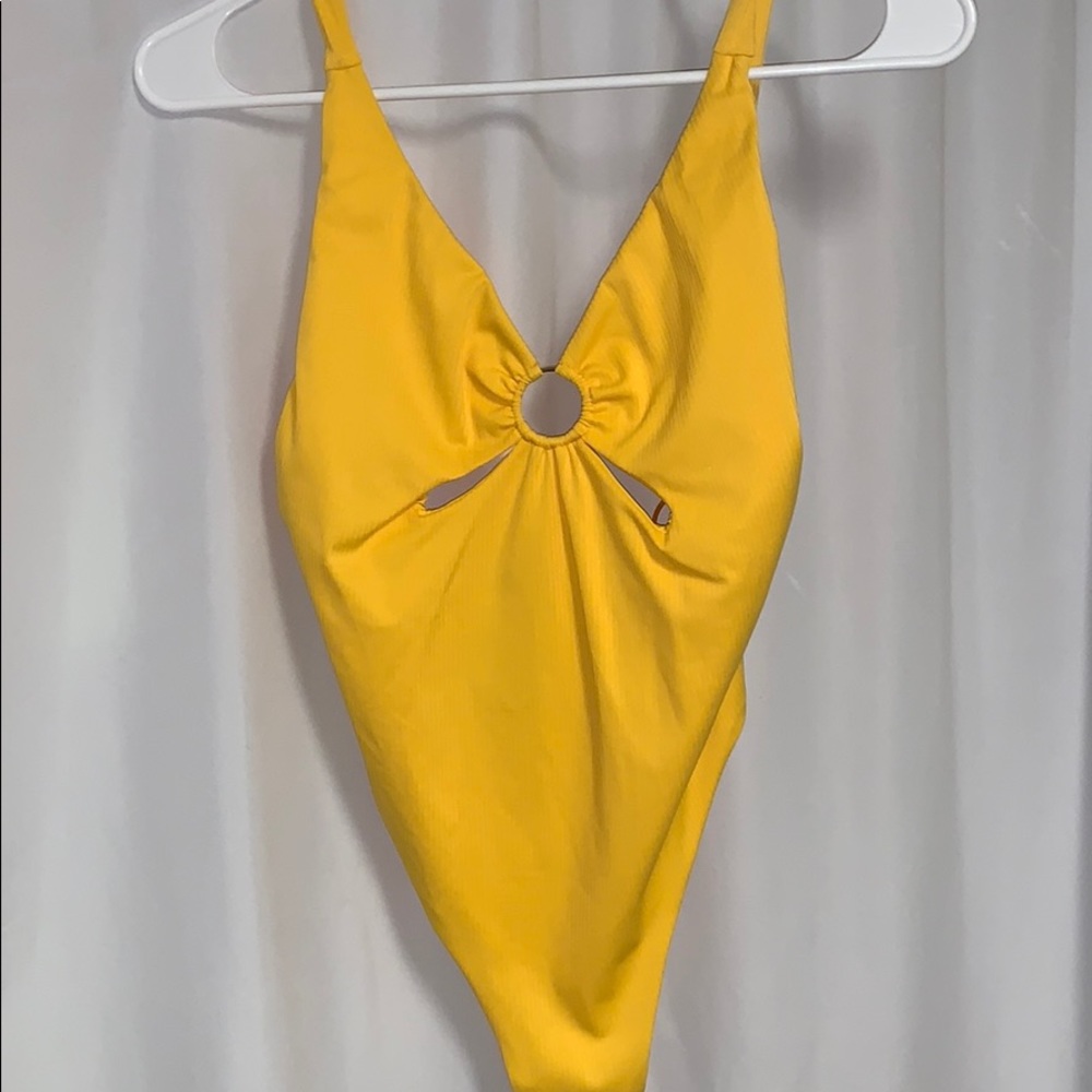 Yellow bodysuit